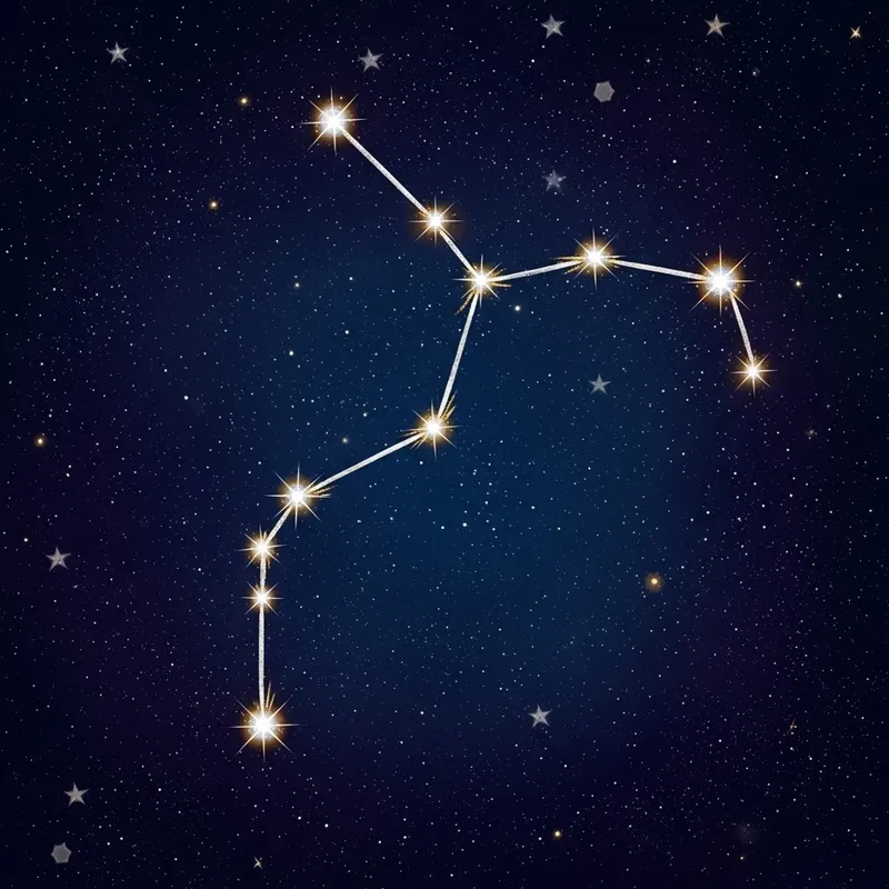 Celestial Constellation with Brilliant Colors | Night Sky Wonder