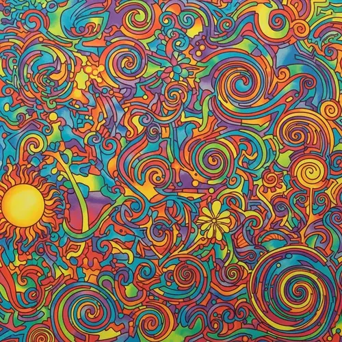 Captivating Psychedelic Art: Vibrant Colors & Abstract Patterns