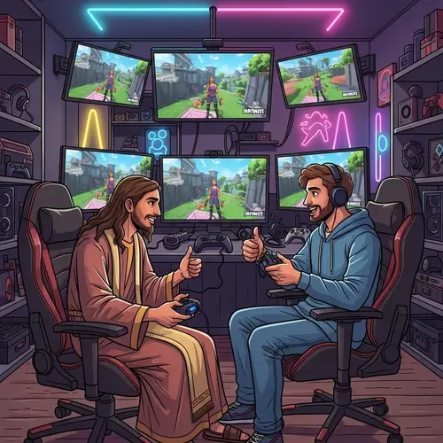 Jesus Playing Fortnite with Tfue: Epic Gaming Session