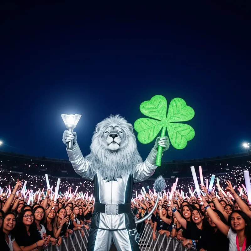 Lucas the Luminous: Concert with a Majestic Lion
