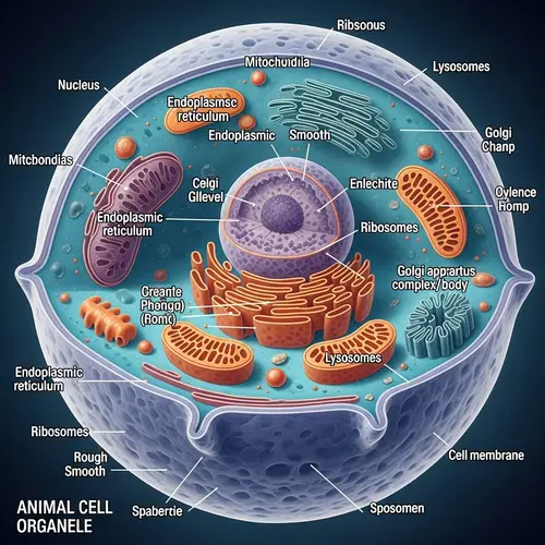 Anatomy of Animal Cell: Detailed Illustration of Cell Organelles