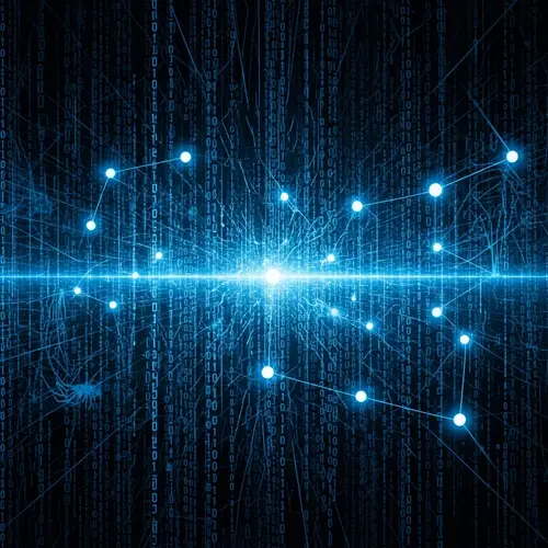 Dark Web Never Sleeps: Abstract Binary Code Background