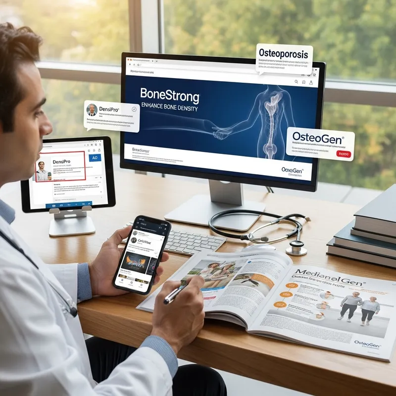 Experienced Rheumatologist Treating Osteoporosis with Branded Pharma Messaging