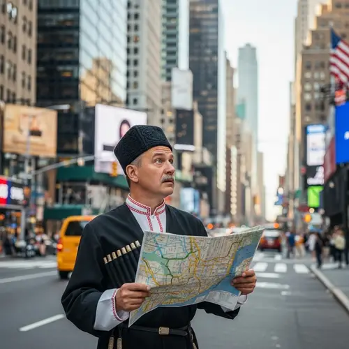 Soviet Man Embracing American Life | New York Exploration