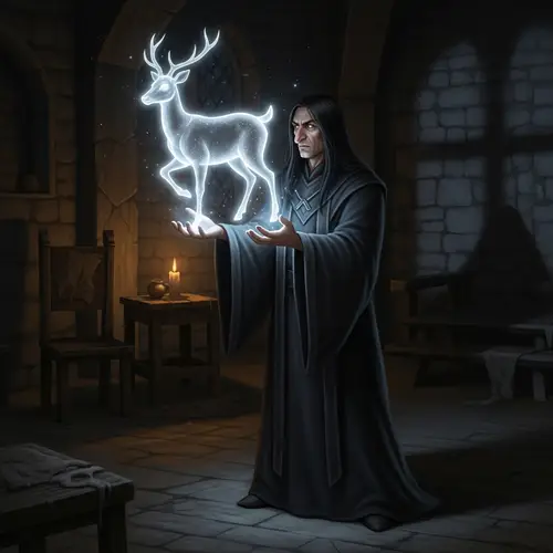 Dark Wizard Casting Magical Spell | Spectral Doe Fantasy Art