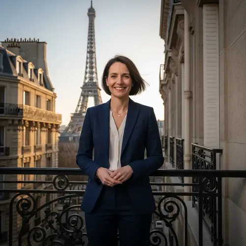 Politician Posing for Photo in Paris