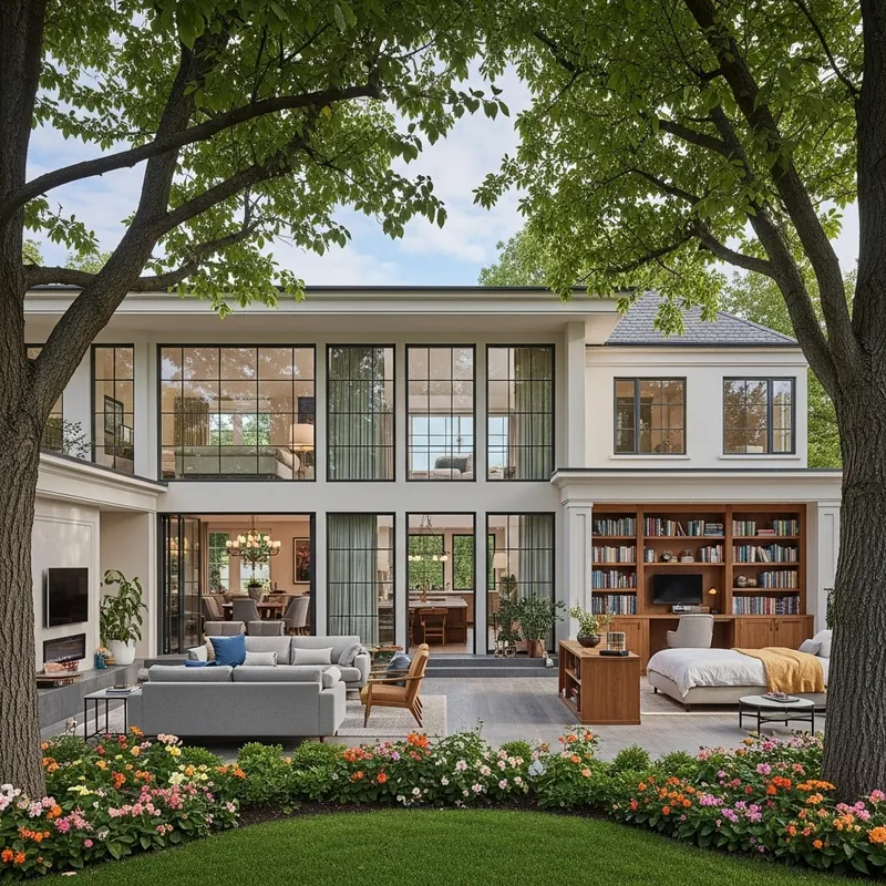 Spacious and Serene Home with Modern-Traditional Design