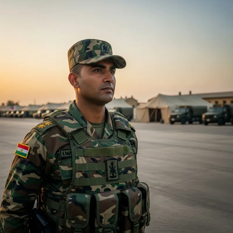 South Asian Soldier in Camouflage Gear | Courage and Patriotism