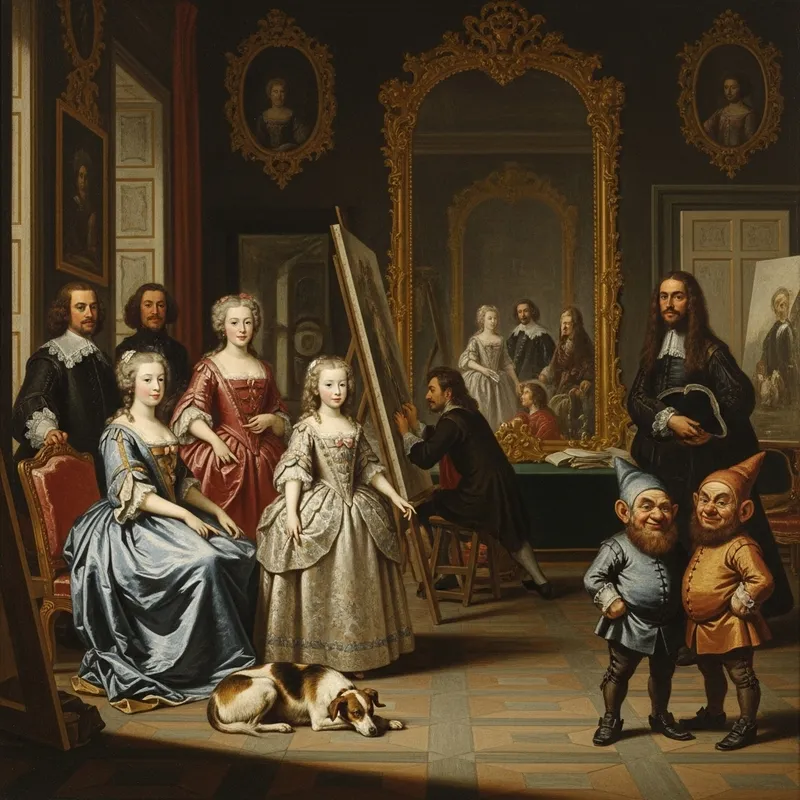 Las Menina Oil Painting Activity | Apply Colors - Rubric Included