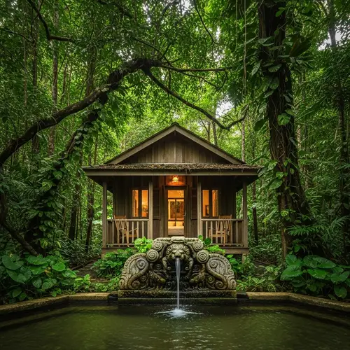 Vintage Timber Cottage in Jungle | Tranquil Retreat