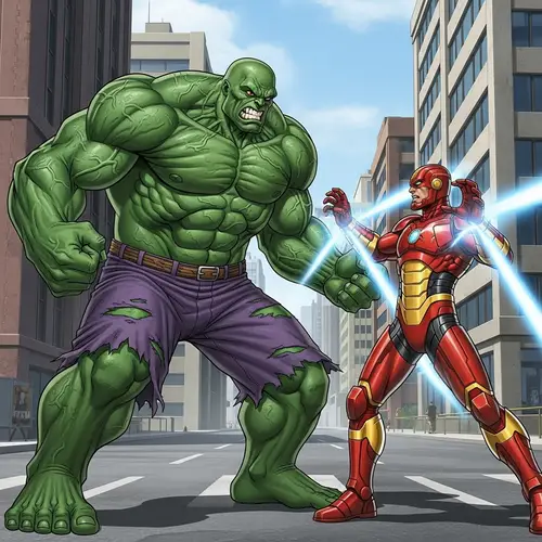 Hulk vs Iron Man Marvel Battle