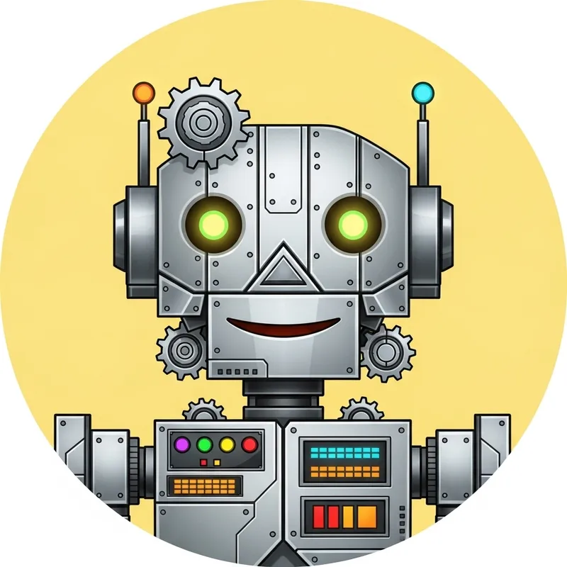 Futuristic Robot Emoji - Silver Mechanical Design Futuristic Robot Emoji - Silver Mechanical Design