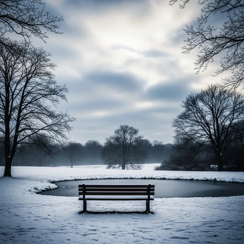 Sad Winter Scene Without You - Missing You in the Cold