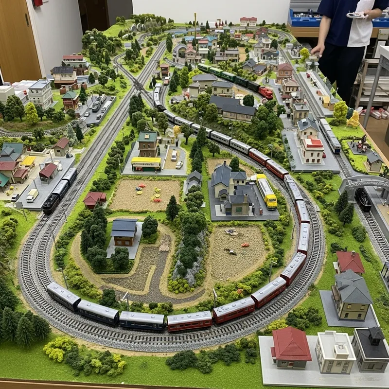 Creative N Scale Model Train Layout: Vibrant Landscapes and Scenes