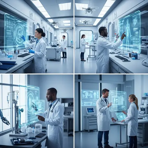 Futuristic Medical Technology Scenes | Healthcare Facility