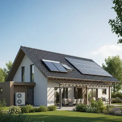 Eco-Friendly House with Heat Pump & Solar Panels