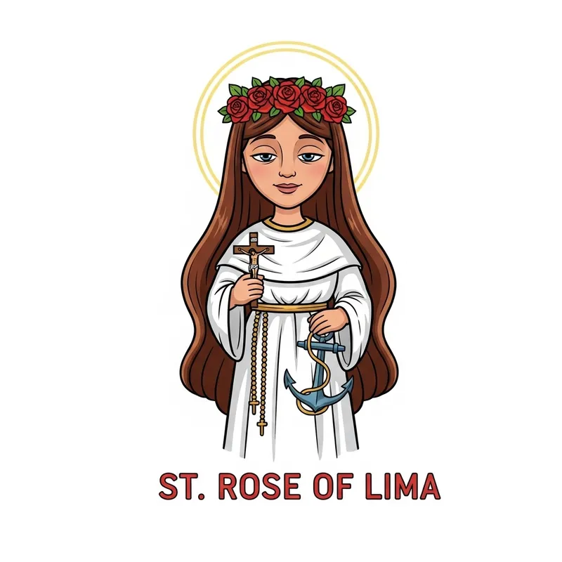 St. Rose of Lima: Saint Cartoon Image & Symbol of Devotion