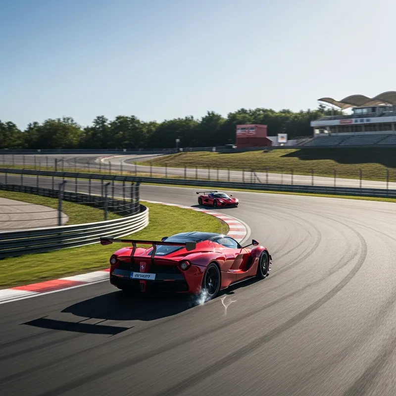 Ultra-Realistic Ferrari LaFerrari Drift Scene Ultra-Realistic Ferrari LaFerrari Drift Scene