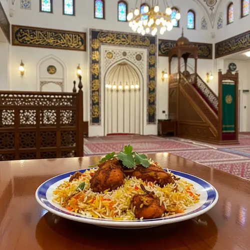 Vibrant Biryani & Elegant Mosque Interior | Food & Architecture