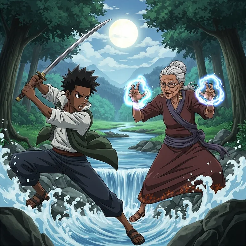 Intense Anime Sword Battle Intense Anime Sword Battle