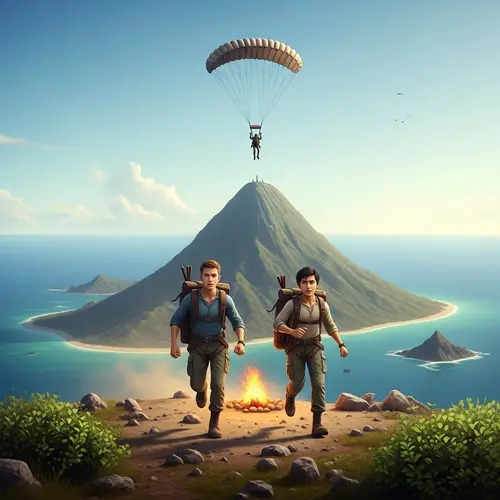 Twins Lighting Signal Fire on Isolated Island | Unidentifiable Figure Scares Them