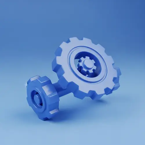 Mechanical Intelligence Icon: Streamlined and Innovative