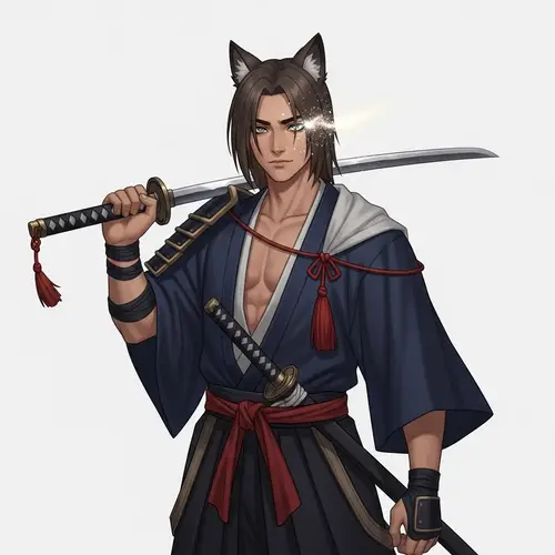 Middle Eastern Ronin Samurai with Cunning Personality