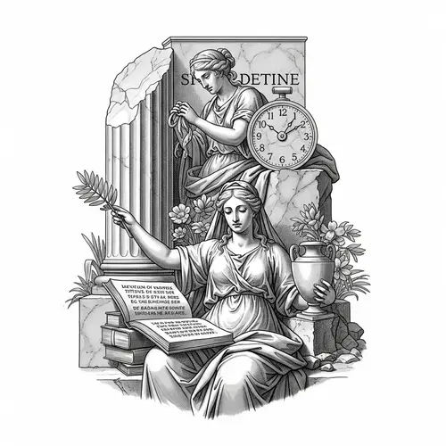 Marble Monument Symbolism: Untimely Death, Unfinished State, Masonic Virtues