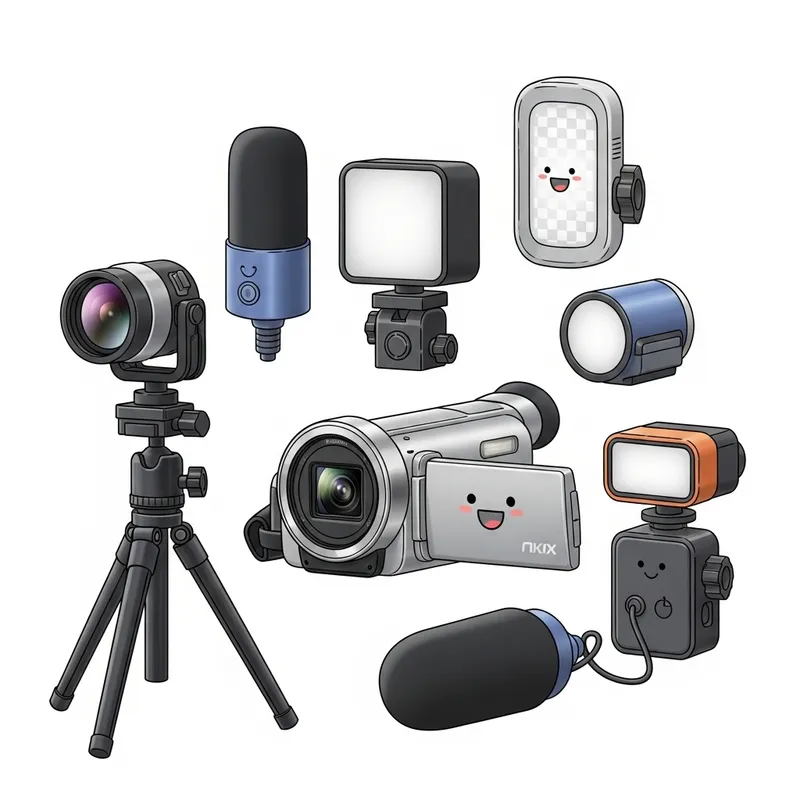 Happy Digital Video Camera with Unique Accessories Happy Digital Video Camera with Unique Accessories