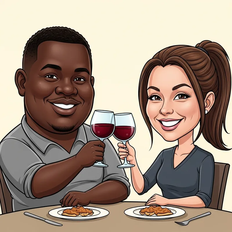 Joyful Celebration: A Caricature of Love Joyful Celebration: A Caricature of Love