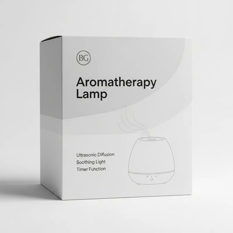 Minimalist Aromatherapy Lamp Packaging Design