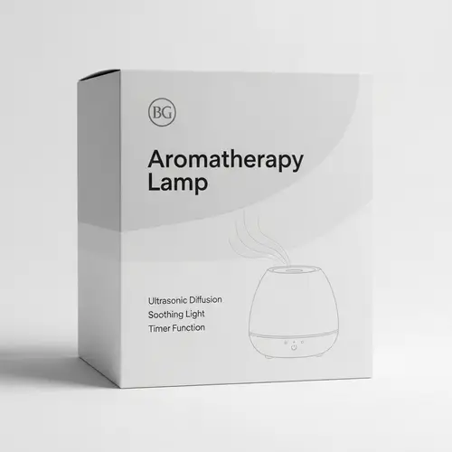 Minimalist Aromatherapy Lamp Packaging Design