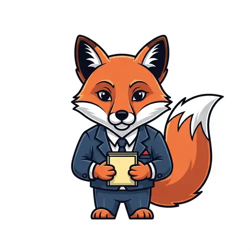 Charming Upright Fox Mascot for Trust & Warmth