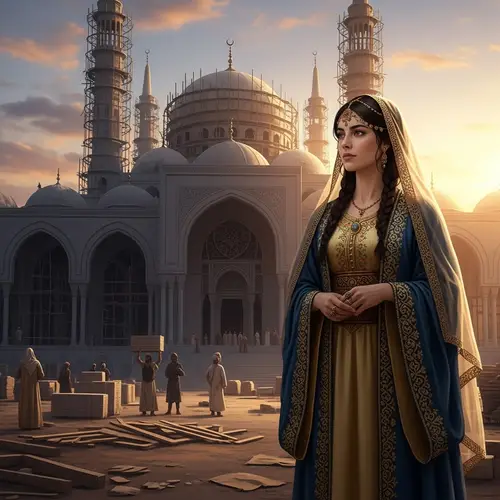 Noble Middle-Eastern Woman's Piety and Generosity