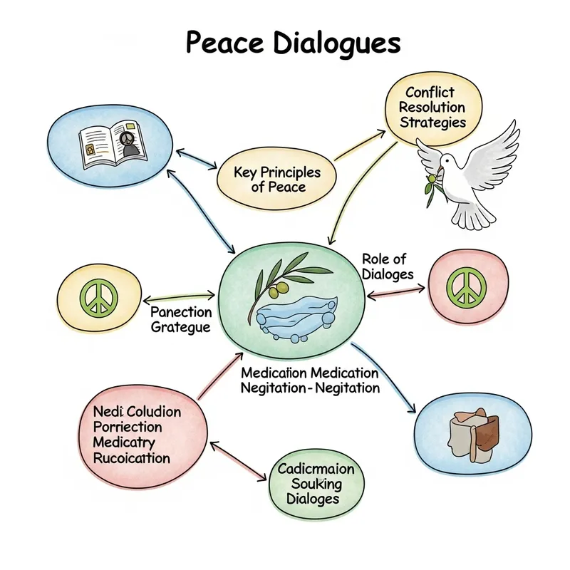 Mind Map of Peace Dialogues: Strategies & Mediation