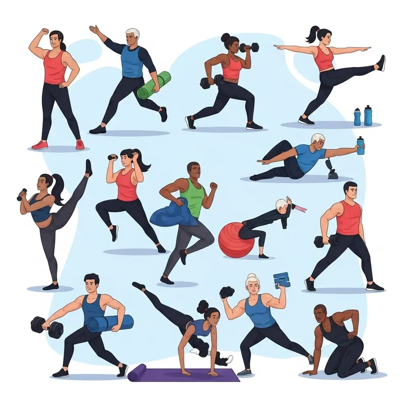 Dynamic Fitness and Wellness: Healthy Individuals Worldwide