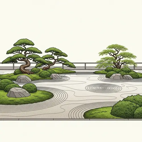 Tranquil Zen Garden: Minimalism & Abstraction