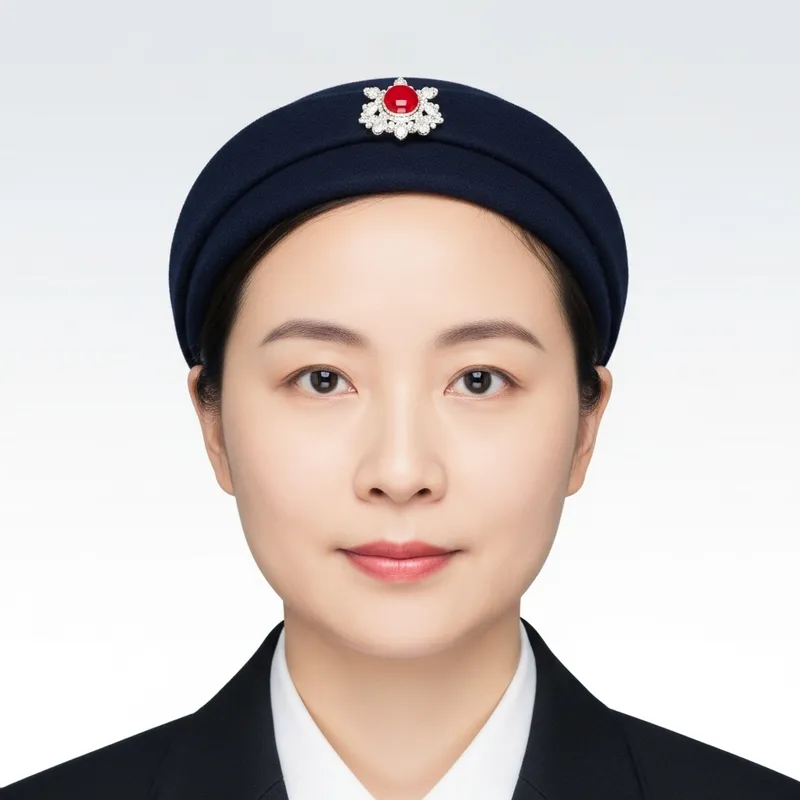 Formal Chinese Passport Photo | Neutral Expression