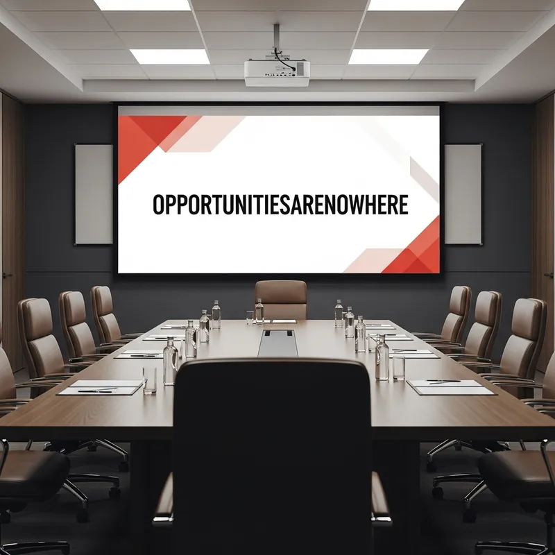Opportunities Are Now Here: Professional Boardroom Presentation