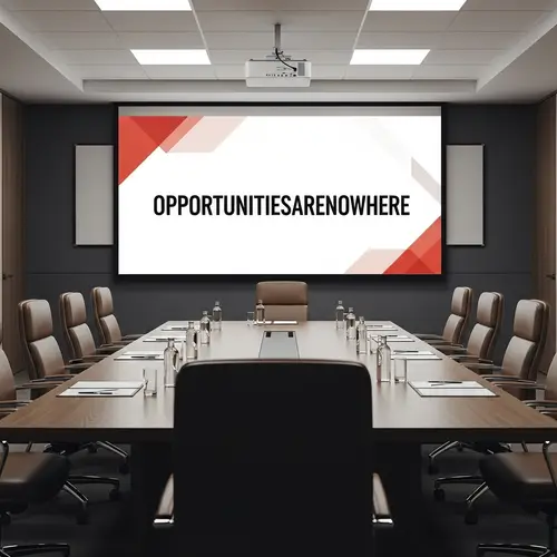 Seize Opportunities Now: Business Boardroom Presentation