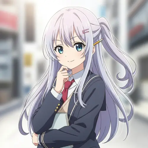 Clever Anime Girl Art