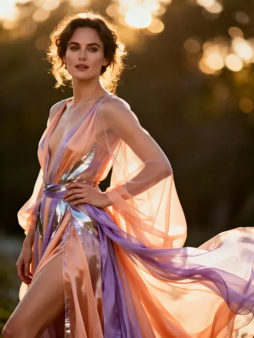 Elegant OnlyFans Photoshoot with High-Fashion Model