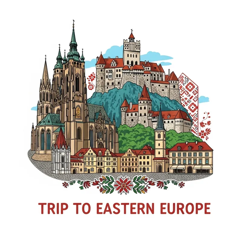 Create Stunning Trip to Eastern Europe Logo Create Stunning Trip to Eastern Europe Logo