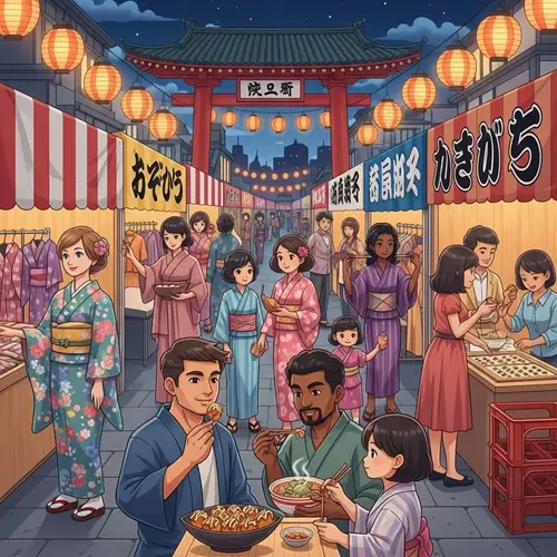 Japanese Night Market | Street Food & Local Vendors