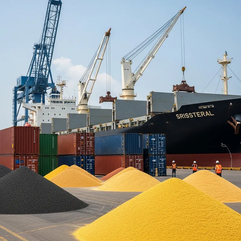Bulk Cargo Handling: Unloading Commodities at the Port