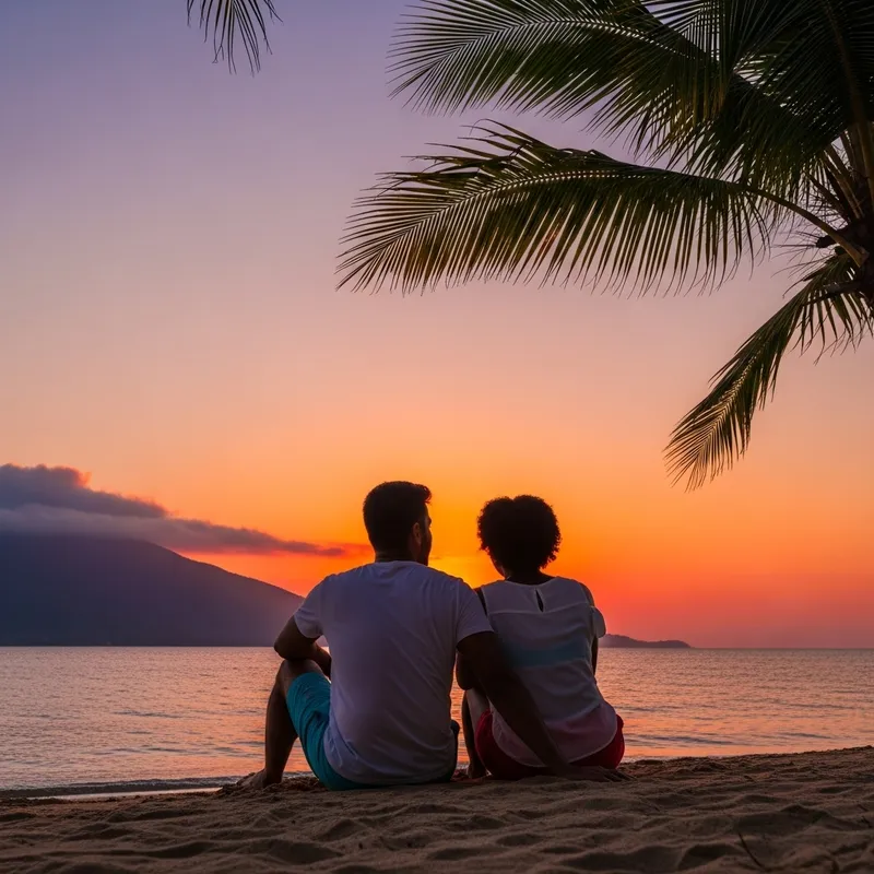Beach Sunset Romance: A Couple's Escape