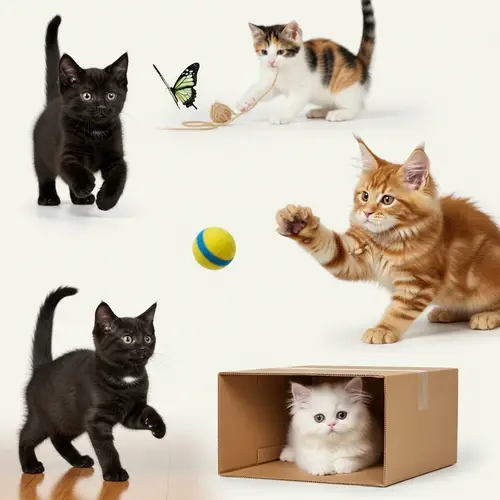 Playful Cats Reflecting Childhood Memories