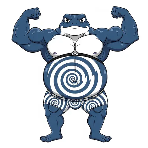 Poliwrath in Swim Trunks: The Hypnotic Champion