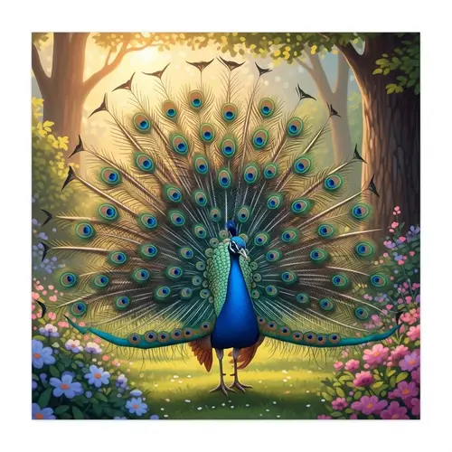 Cute Peacock: Nature's Adorable Beauty