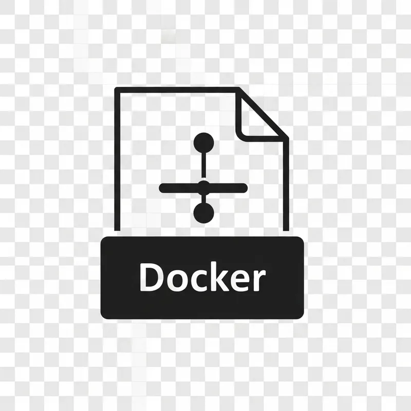 Simplified Docker File Icon - Scalability and Versatility